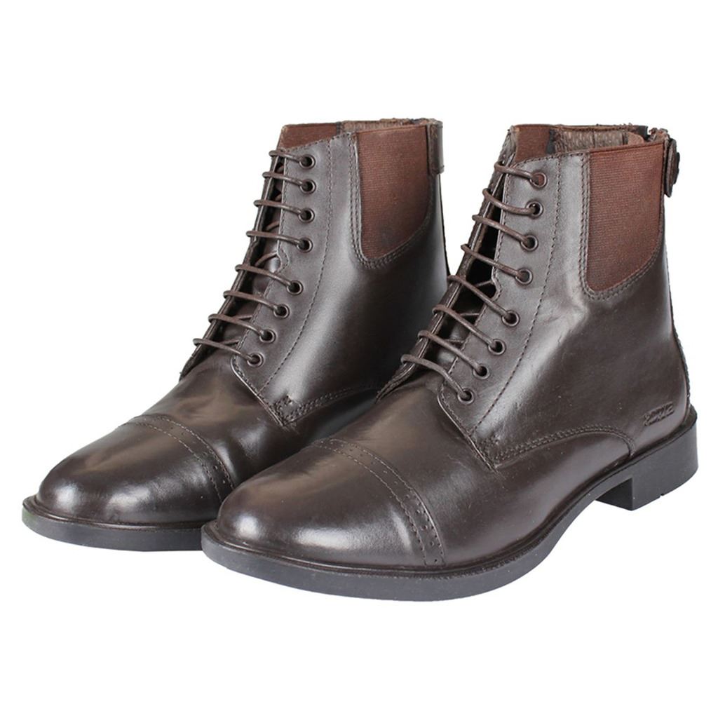 Horka Ladies Mens King Leather Front Zip Rubber Sole Jodhpur Horse