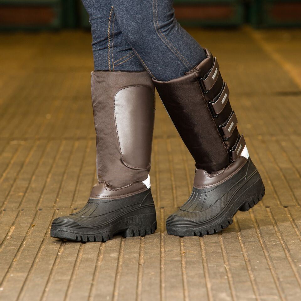 Winter Waterproof Rain Snow Walking Thermal Wellington Tall Riding