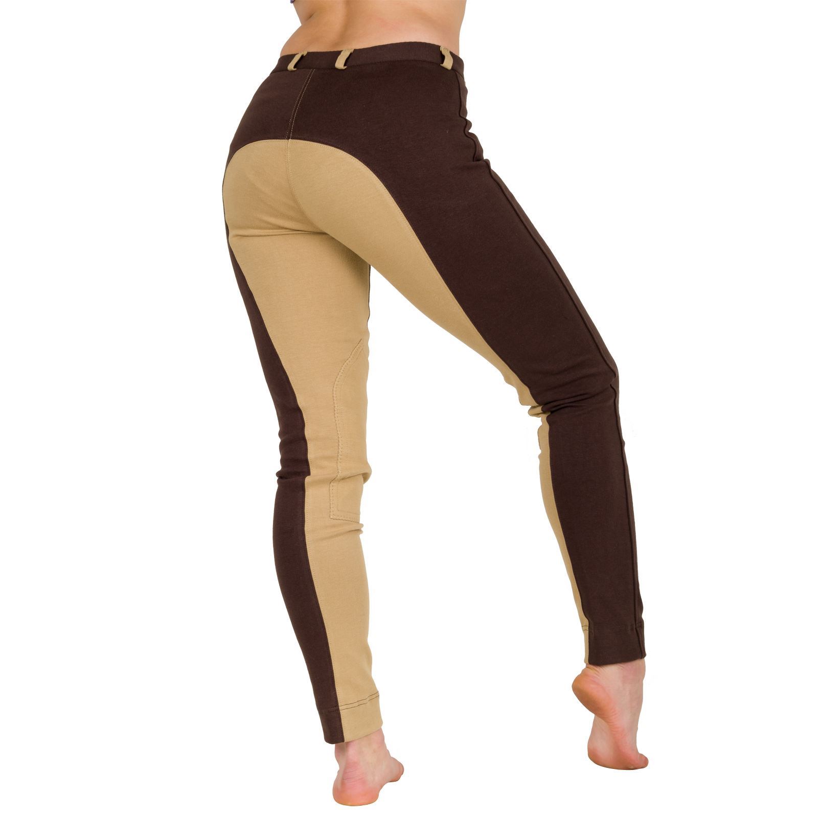 NEW LADIES HORSE RIDING TWO TONE SOFT COTTON PLUS JODHPUR ALL UK SIZES
