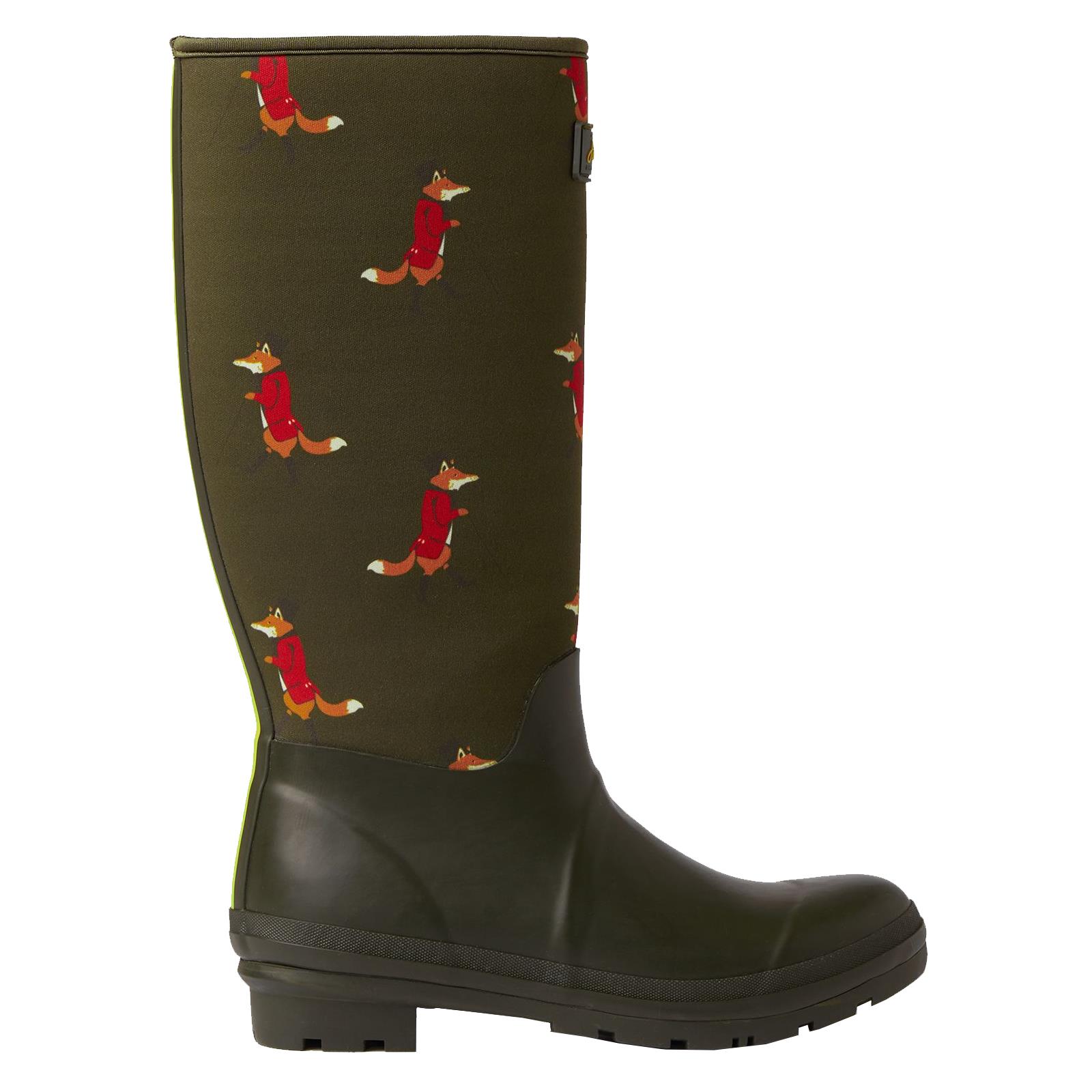 Joules Neoprene Wellies Womens Printed Long Height Wet