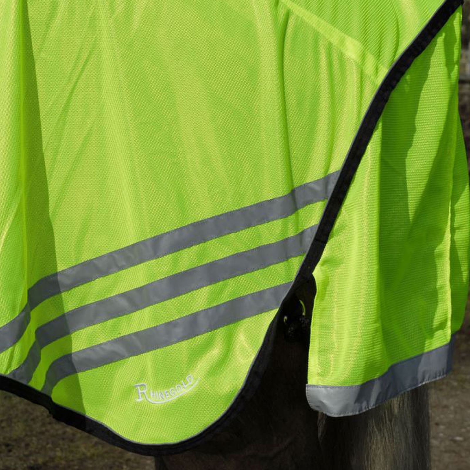 Rhinegold Horse Riding Reflective 3/4 Cutaway HiViz Pony Cob Full Ride