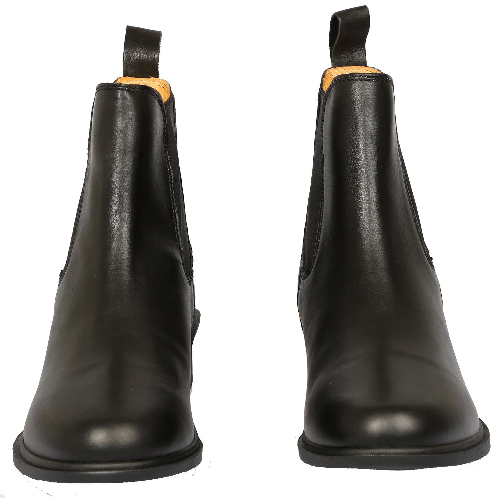 Ladies Jodhpur Boots Leather Pull On Classic Paddock Horse Riding Chelsea Shoes - Picture 17 of 25
