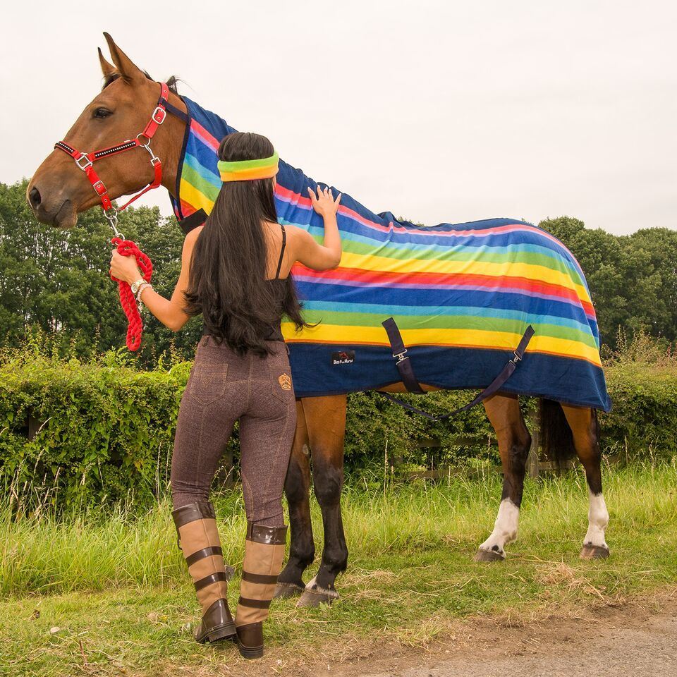 Horse Equestrian Riding Combo Winter Cooler Stable Yard Travel Fleece
