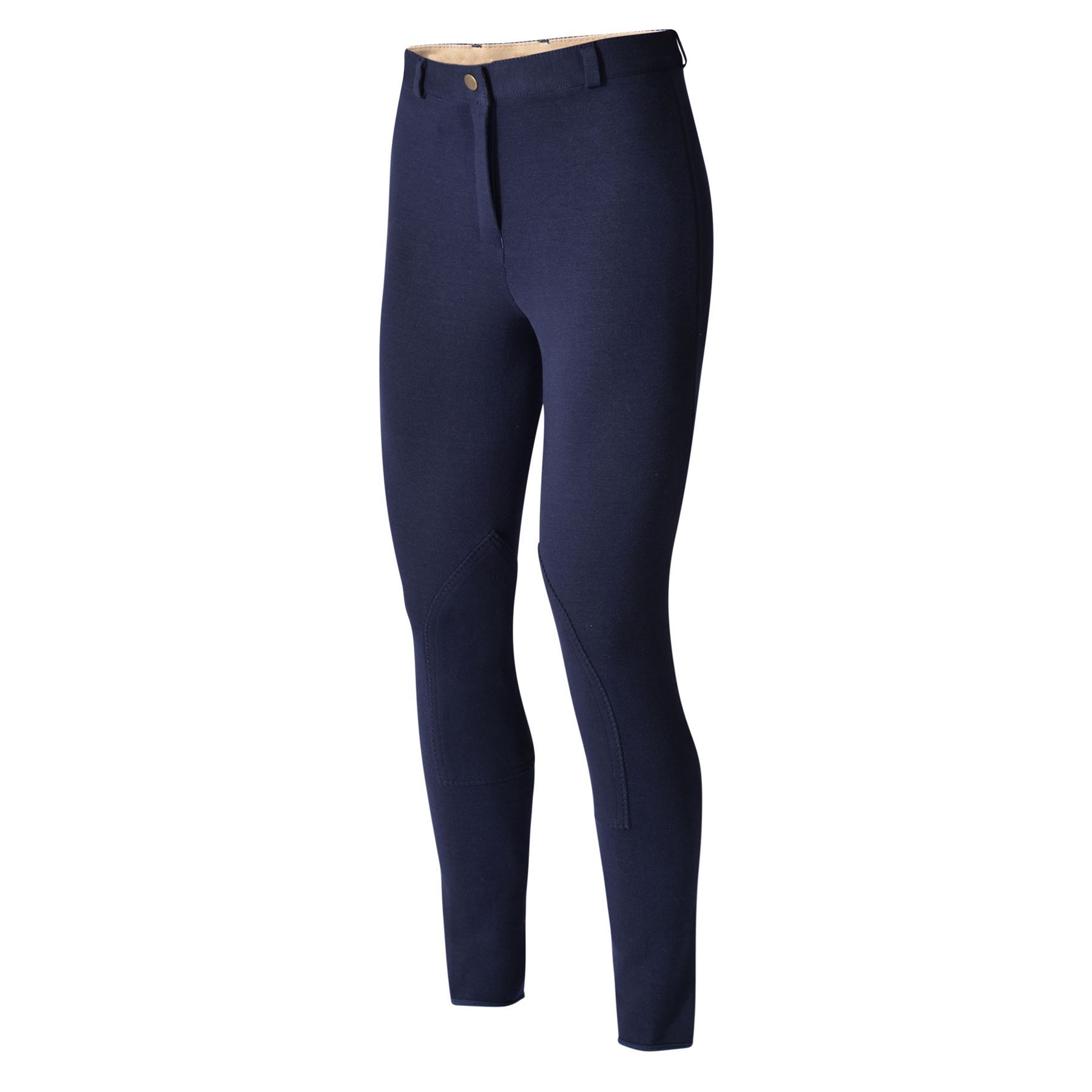 Riding Breeches Tights Ladies Childrens Soft Stretch Full Seat Knee Patch Horse - Picture 14 of 31