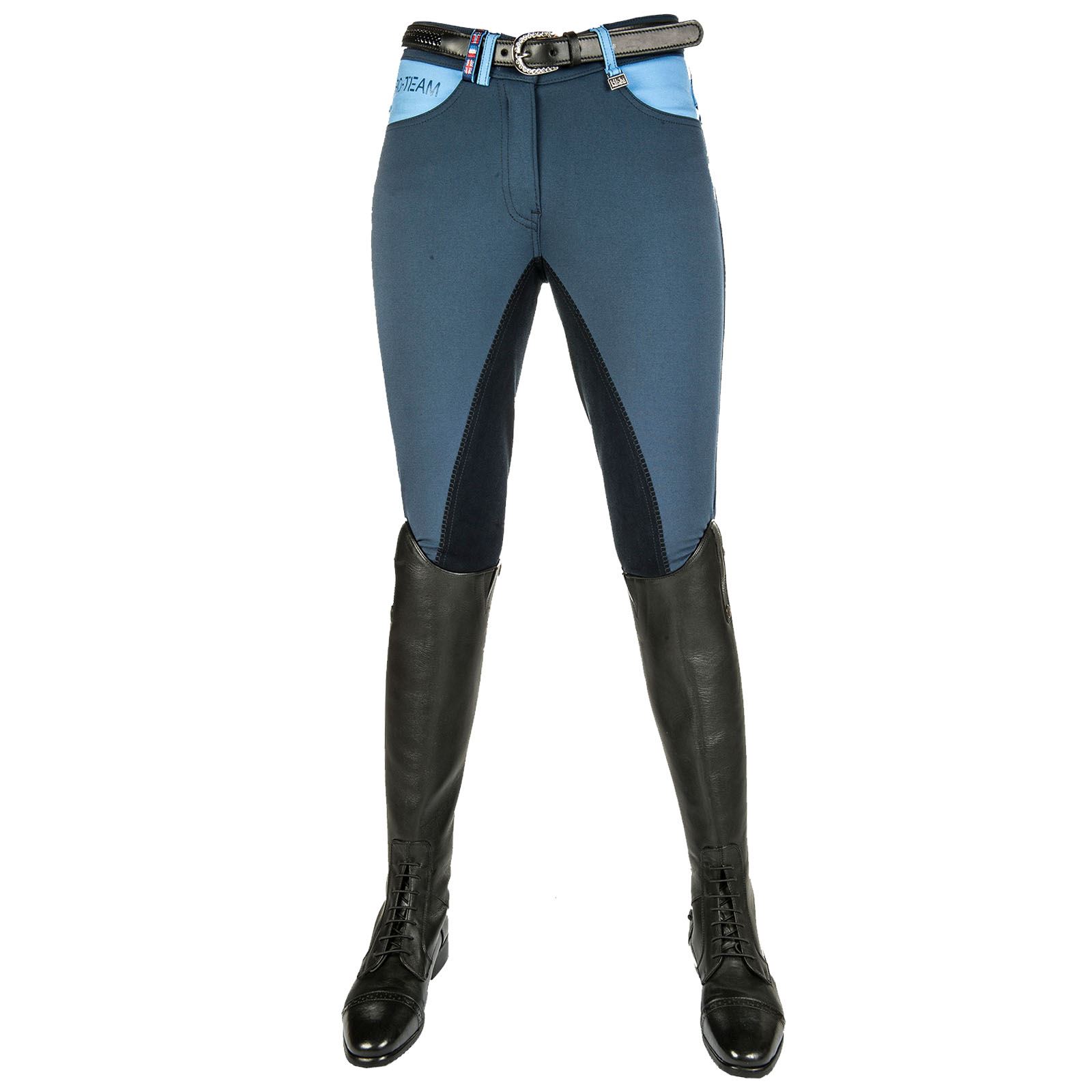 HKM Alos Womens Eventing Jumping Show Soft Comfy Zip Pocket Jodhpur