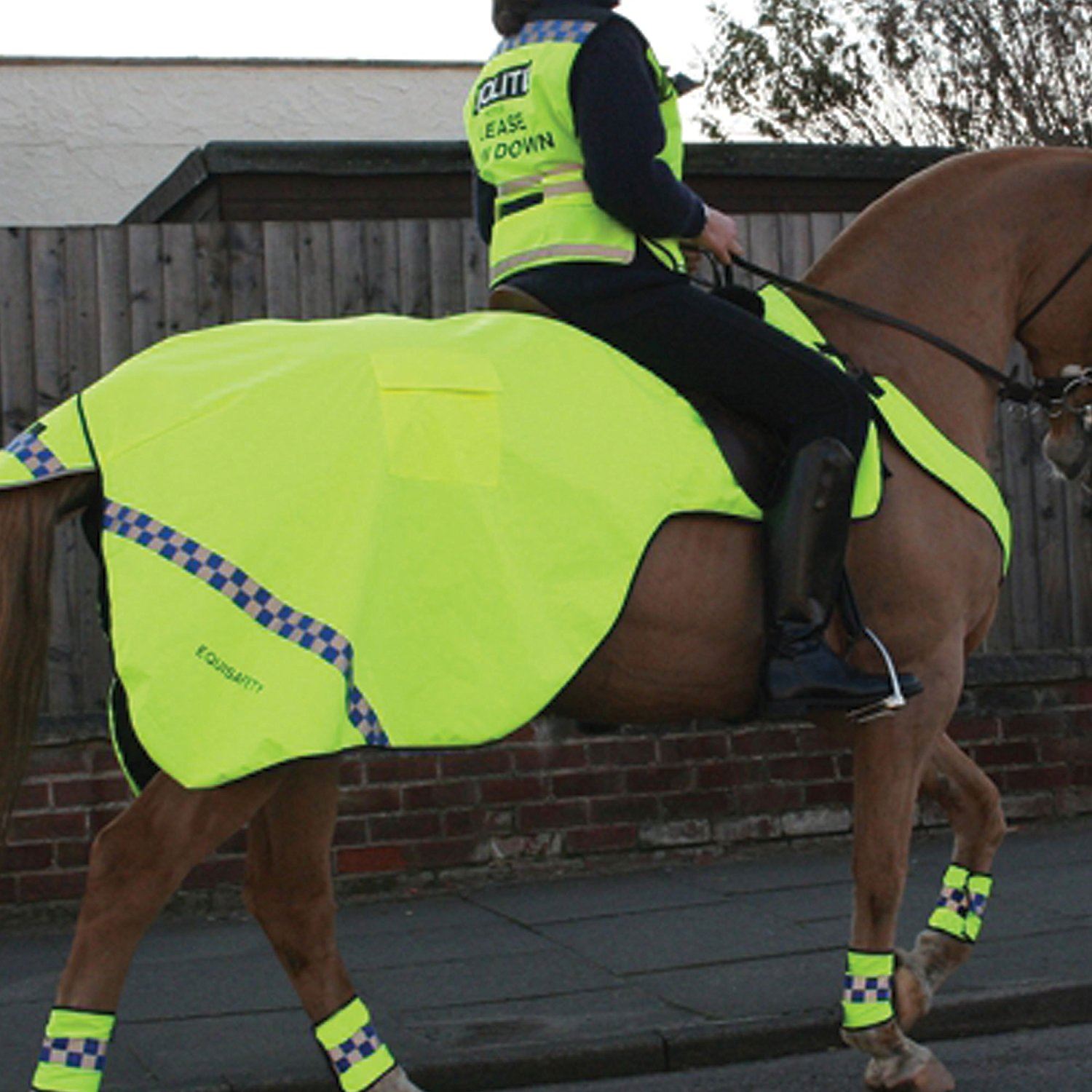Tappeto Equisafety Hi Viz Inverno Avvolgente Esercizio Cavallo Quater