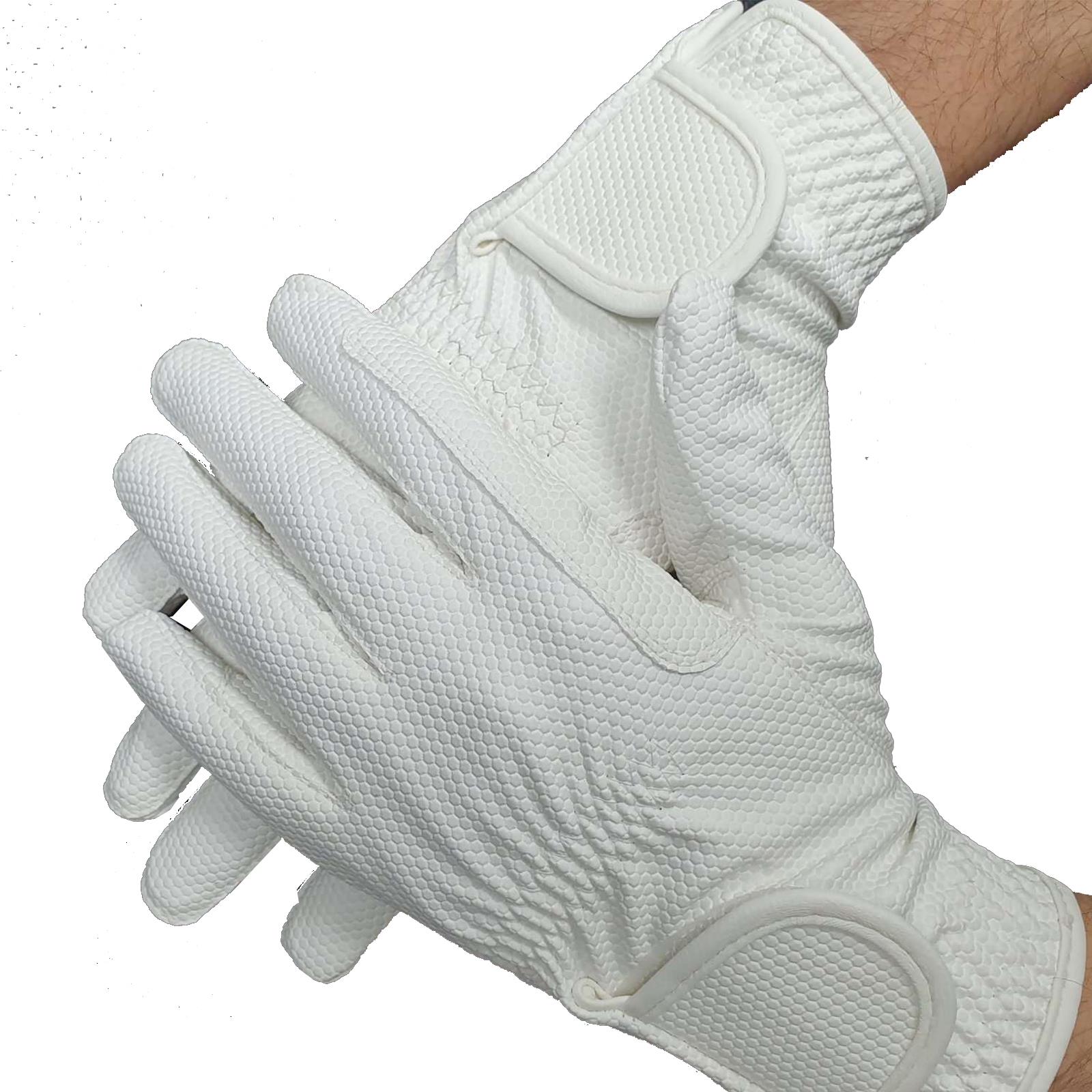 Womens Horse Riding Synthetic Leather Gloves Lightweight Non Slip All Seasons