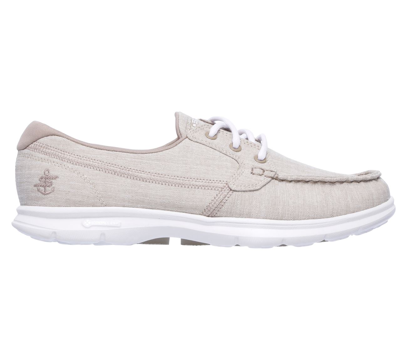 Women S Skechers Go Step Marina Boat Shoe Taupe Women S Skechers Go Step Marina Boat Shoe Taupe
