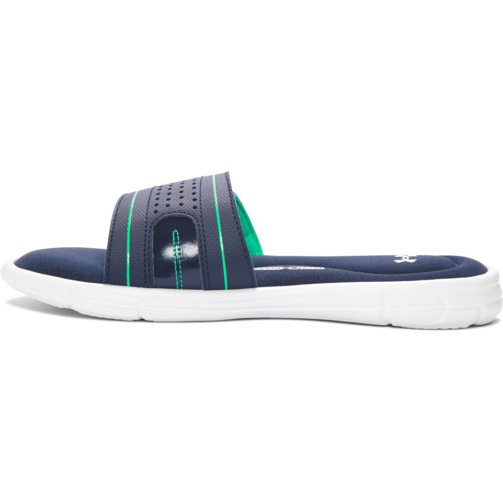 Under Armour Women's UA Ignite VIII Slide Sandals 11 Blue Drift ... Under Armour Women's UA Ignite VIII Slide Sandals 11 Blue Drift/vapor Green/ white. About this product. Almost gone. Picture 1 of 6; Picture 2 of 6; Picture ...