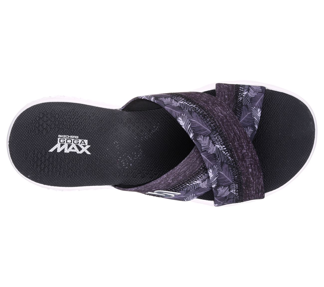 skechers goga max flip flops womens