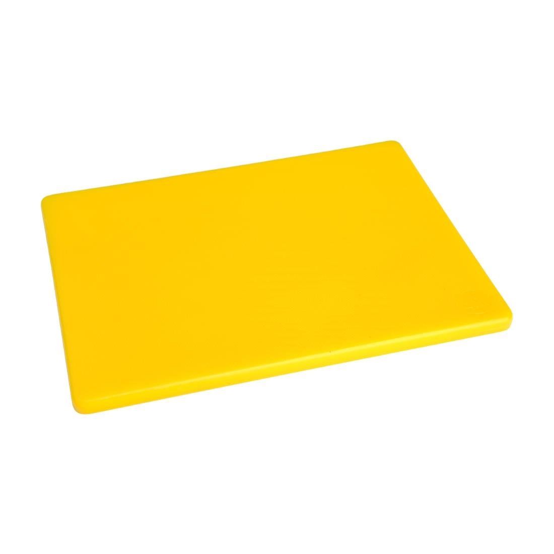 Hygiplas Small Low Density Yellow Chopping Board for Cooked Meat 229x305x12mm