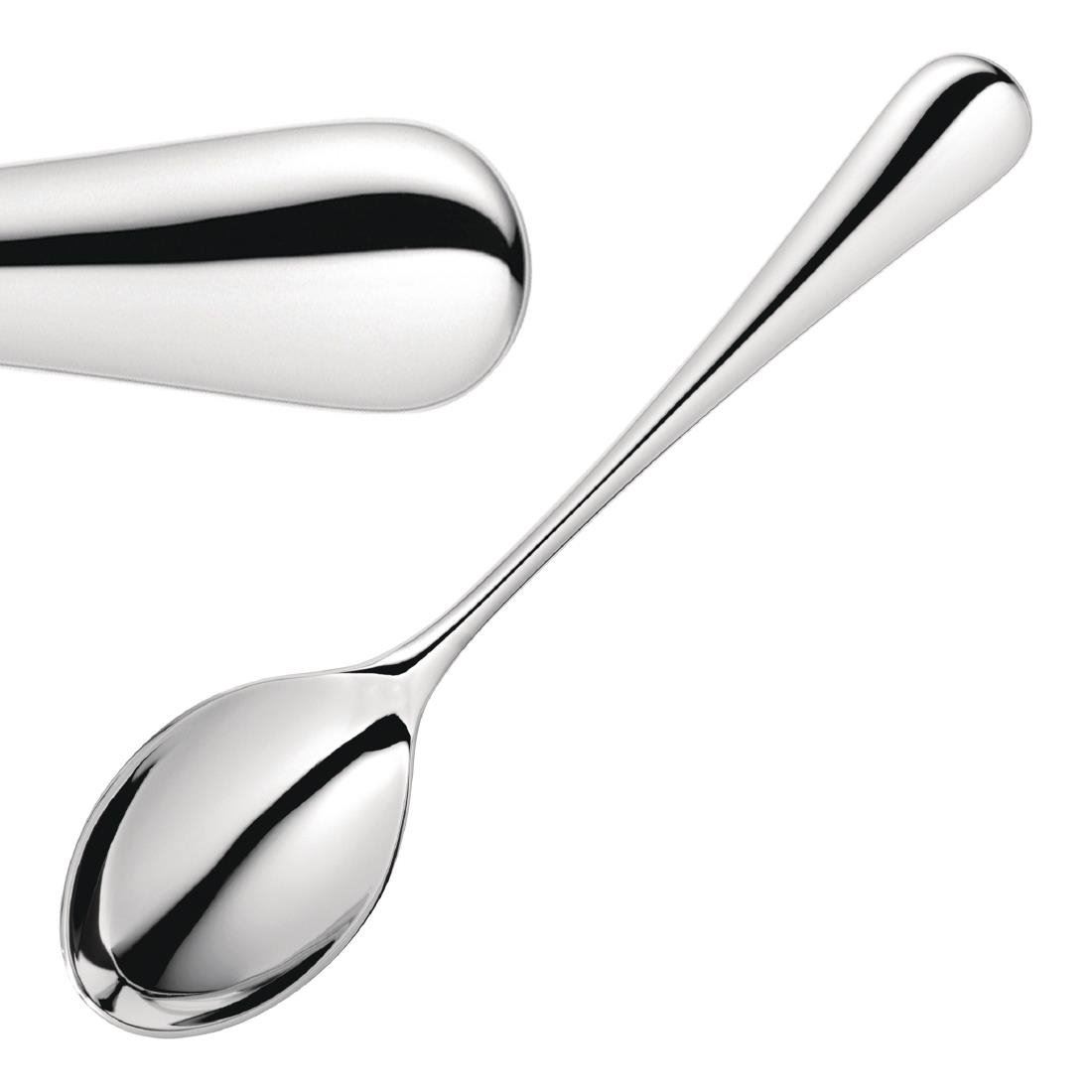 Robert Welch Radford Stainless Steel Dessert Spoon Dishwasher Safe - Pack of 12