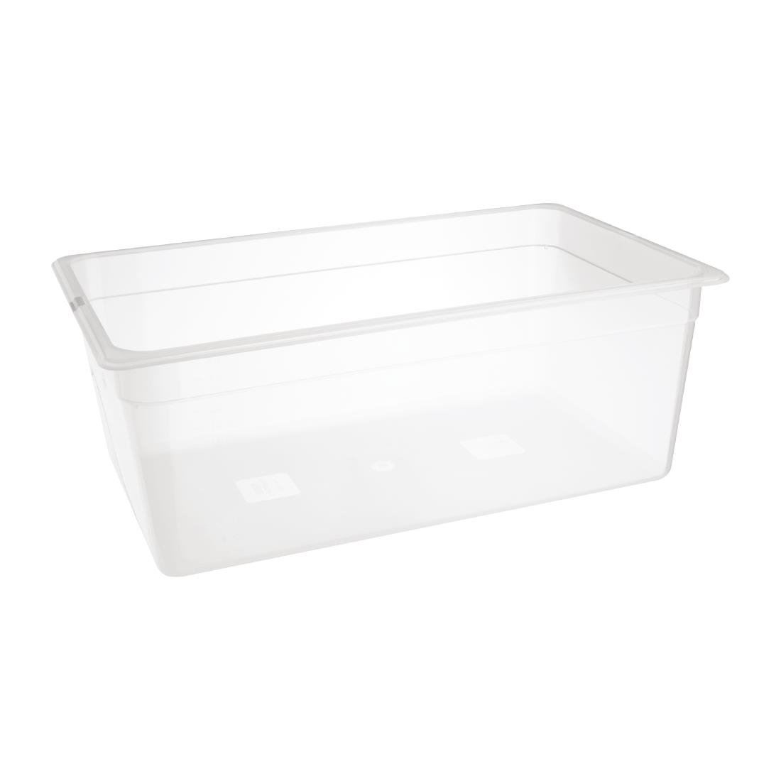Nisbets Essentials Polypropylene 1/1 Ggastronorm Container without Lid - 200mm