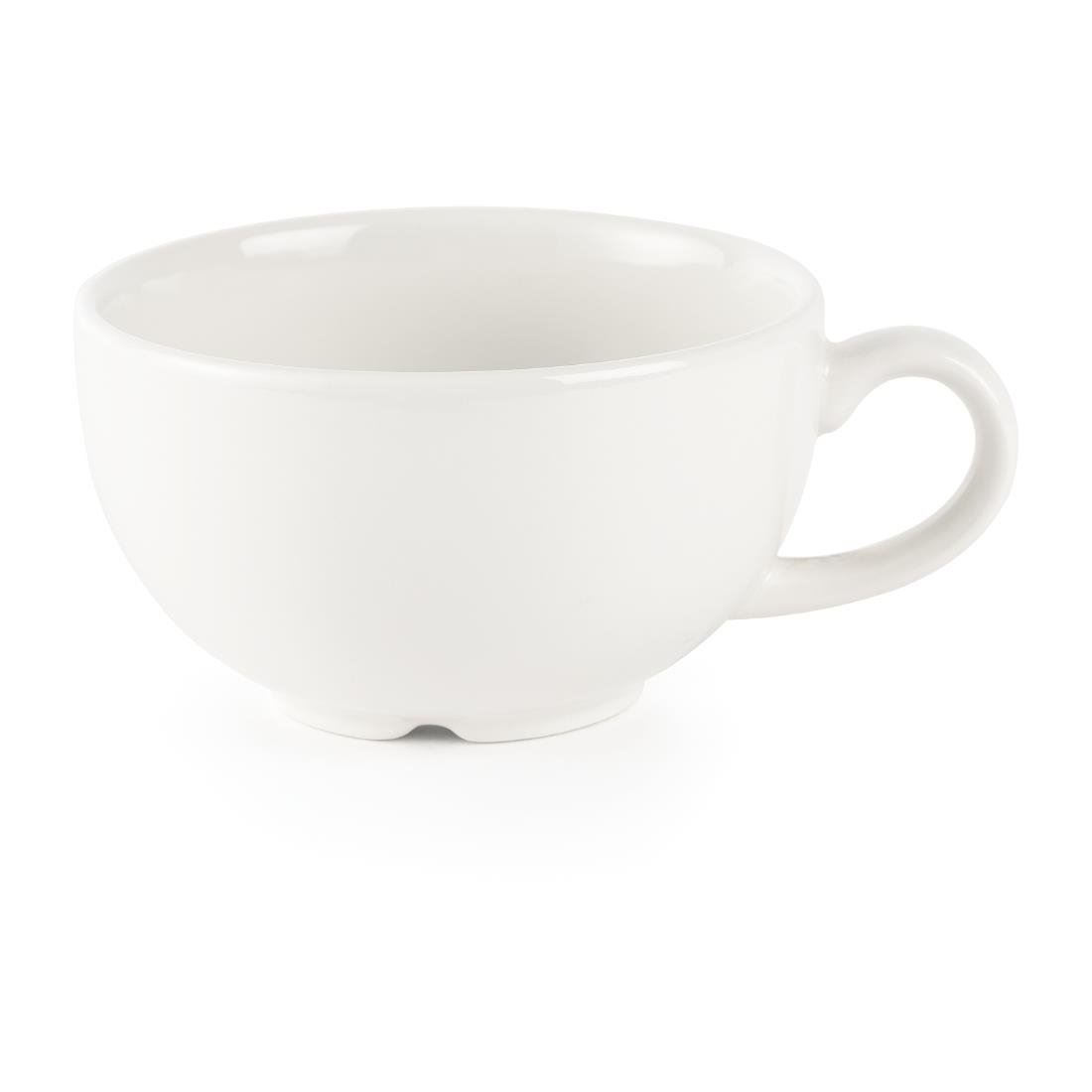 Churchill Super Vitrified P882 Plain Ware Cappuccino Cup, White (Pack of 24)