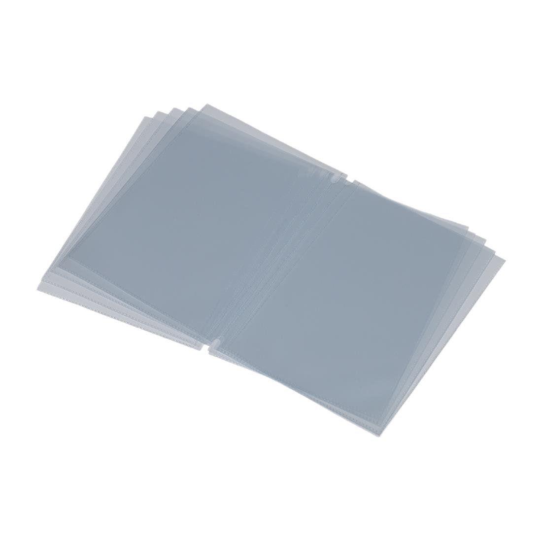 Securit Additional Menu Inserts Clear Durable Plastic Double Sided A4 Covers