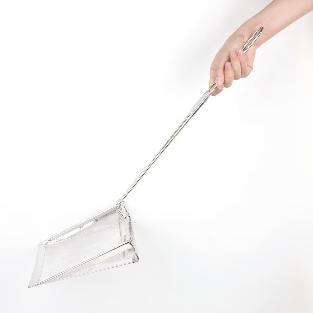 Vogue Fat Skimmer 8In Stainless Steel Mesh Fryer Spatula Sieve Kitchen Utensil