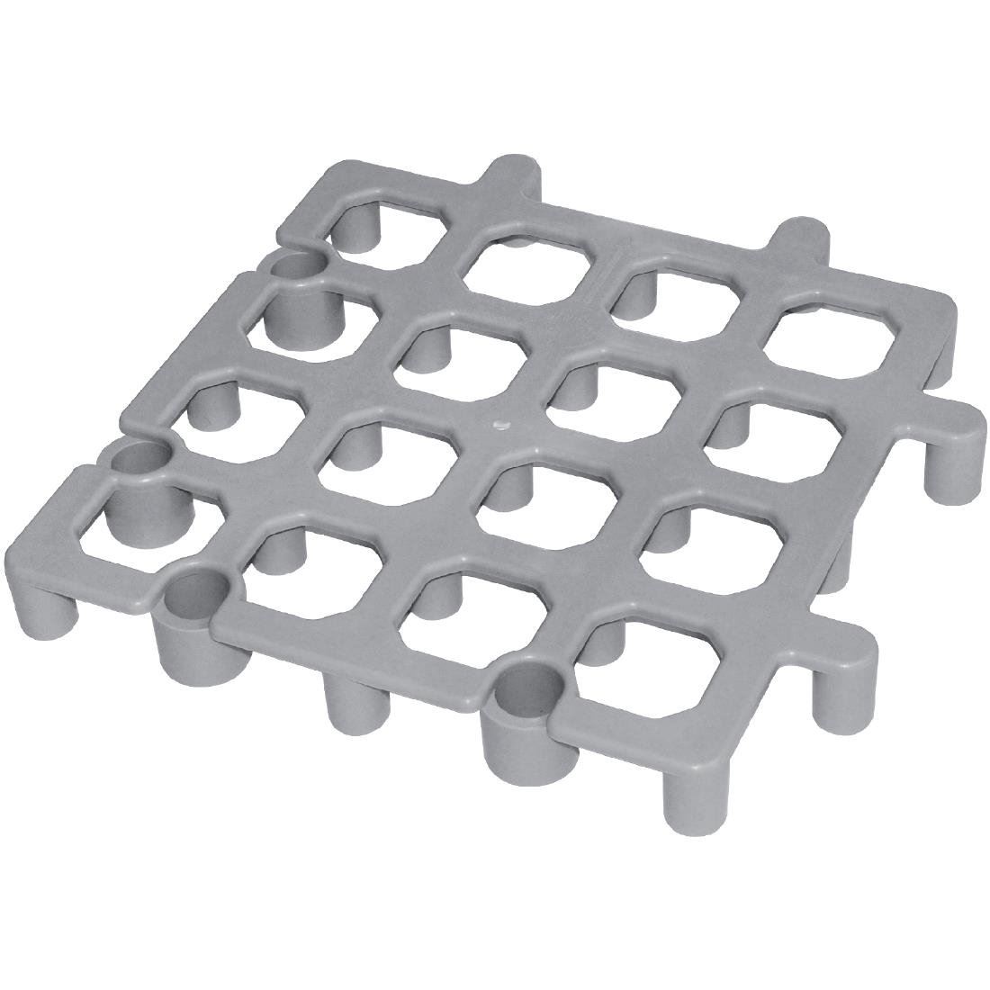 Vogue Dunnage Floor Rack in Grey Plastic 40(H) x 335(W) x 335(D)mm - x 2