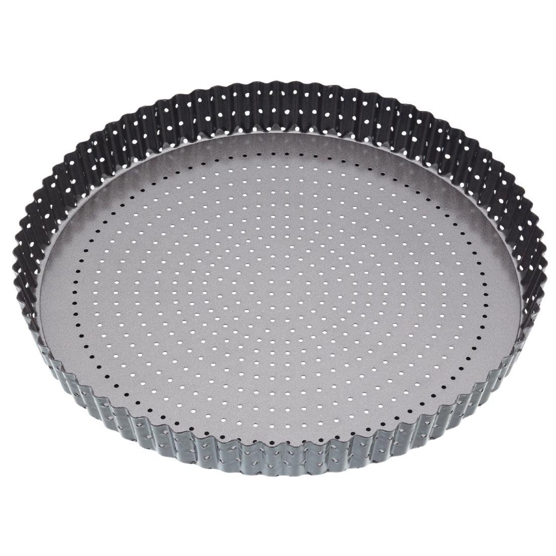 Master Class Crusty Bake Quiche Tin - Perforated Holes & Dishwasher Safe - 330mm