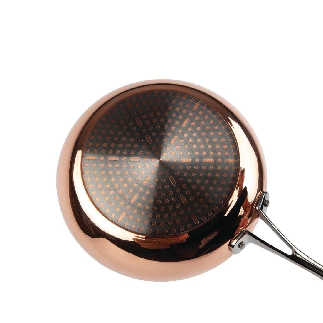 Vogue Tri Wall Frying Pan Made of Copper & Stainless Steel - Size - 240(Ø)mm