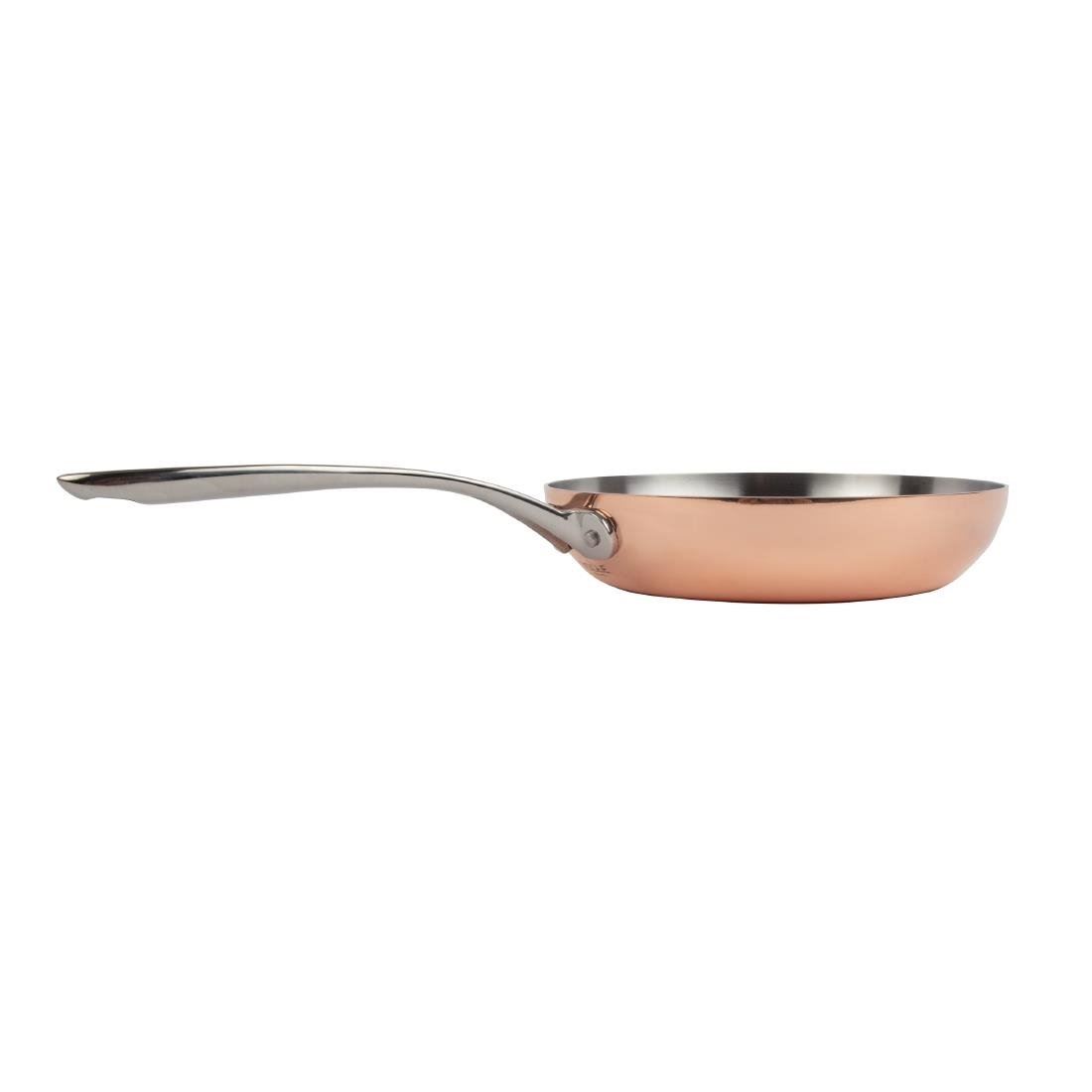 Vogue Tri Wall Frying Pan Made of Copper & Stainless Steel - Size - 240(Ø)mm