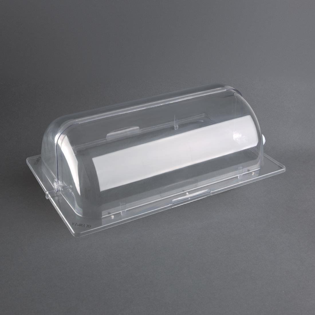 Olympia Rolltop Cover in Clear Made of Polycarbonate Size - GN 1/1