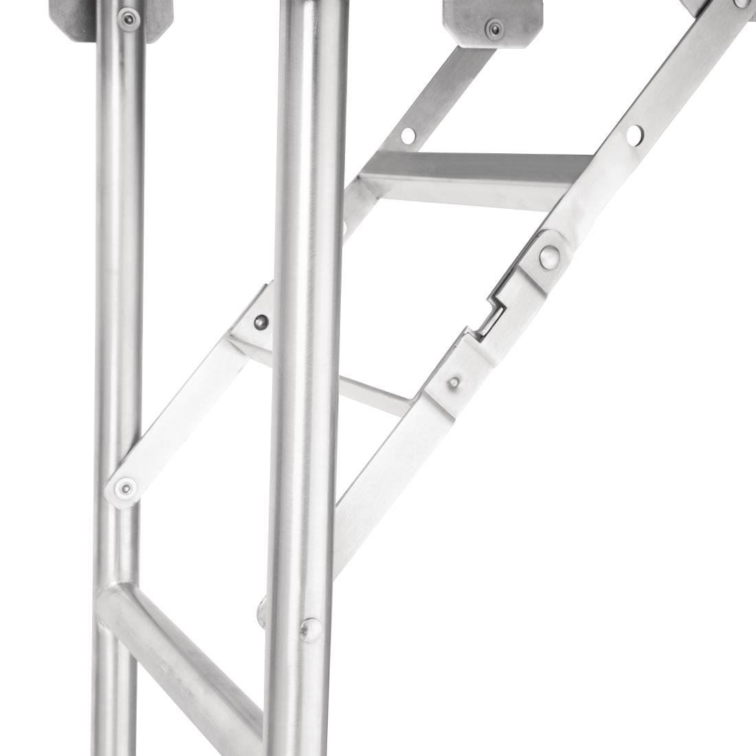 Vogue Stainless Steel Folding Work Table Sturdy Durable Kitchen Outdoor Indoor