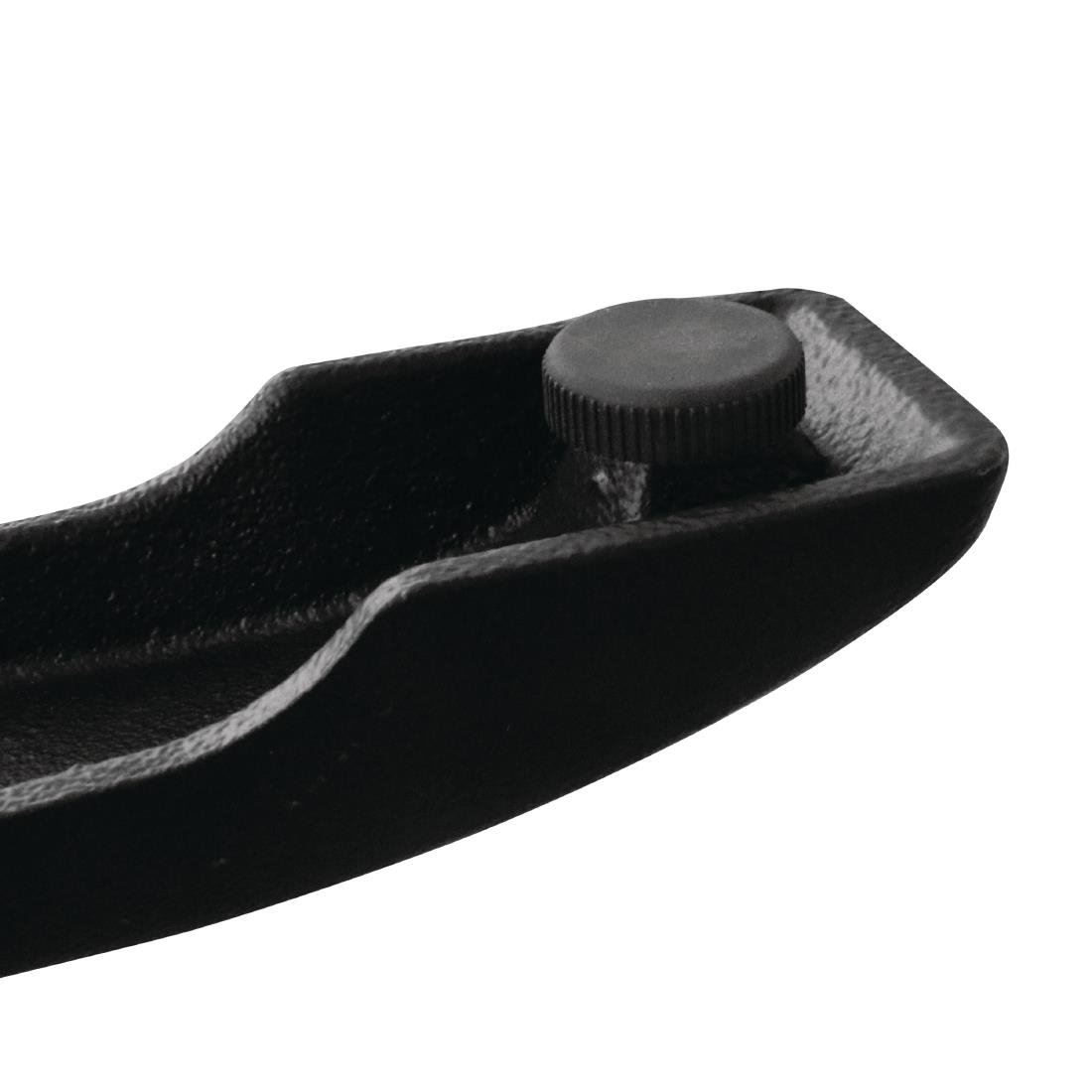 Bolero Cast Iron Four Leg Table Base - Adjustable Feet - 720(H)x420(W)mm