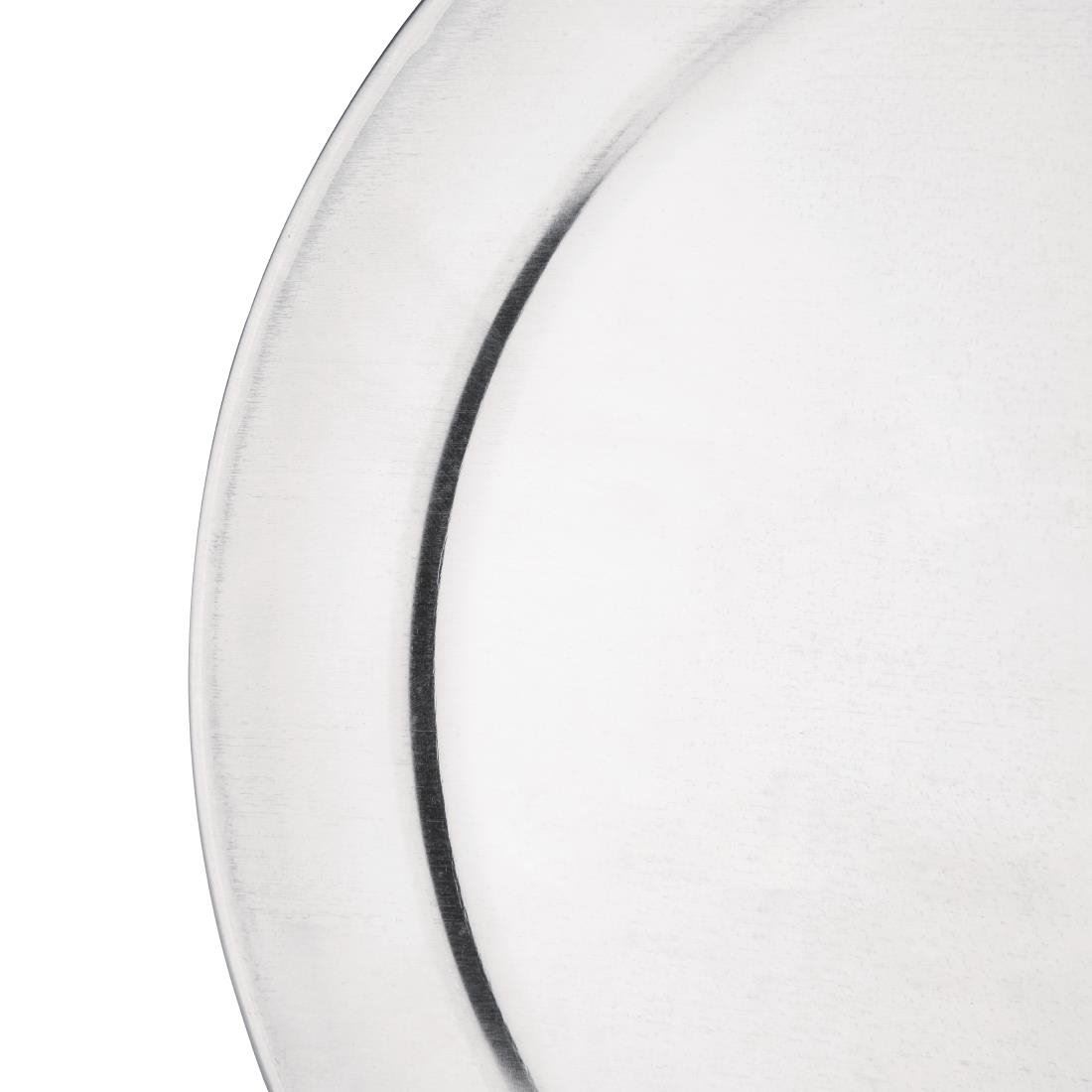 Vogue Aluminium Wide Rimmed Pizza Tray Round Plate Commercial Kitchenware