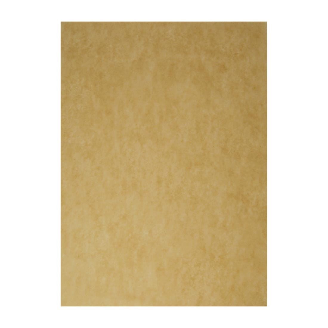 Vegware Compostable Unbleached Greaseproof Paper in Brown Paper - 380 x 275mm