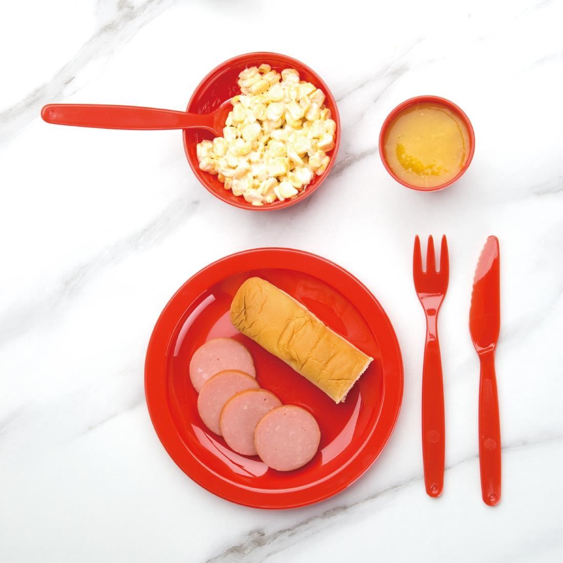 Kristallon Polycarbonate Bowls in Red 102(Ø)mm/ 4