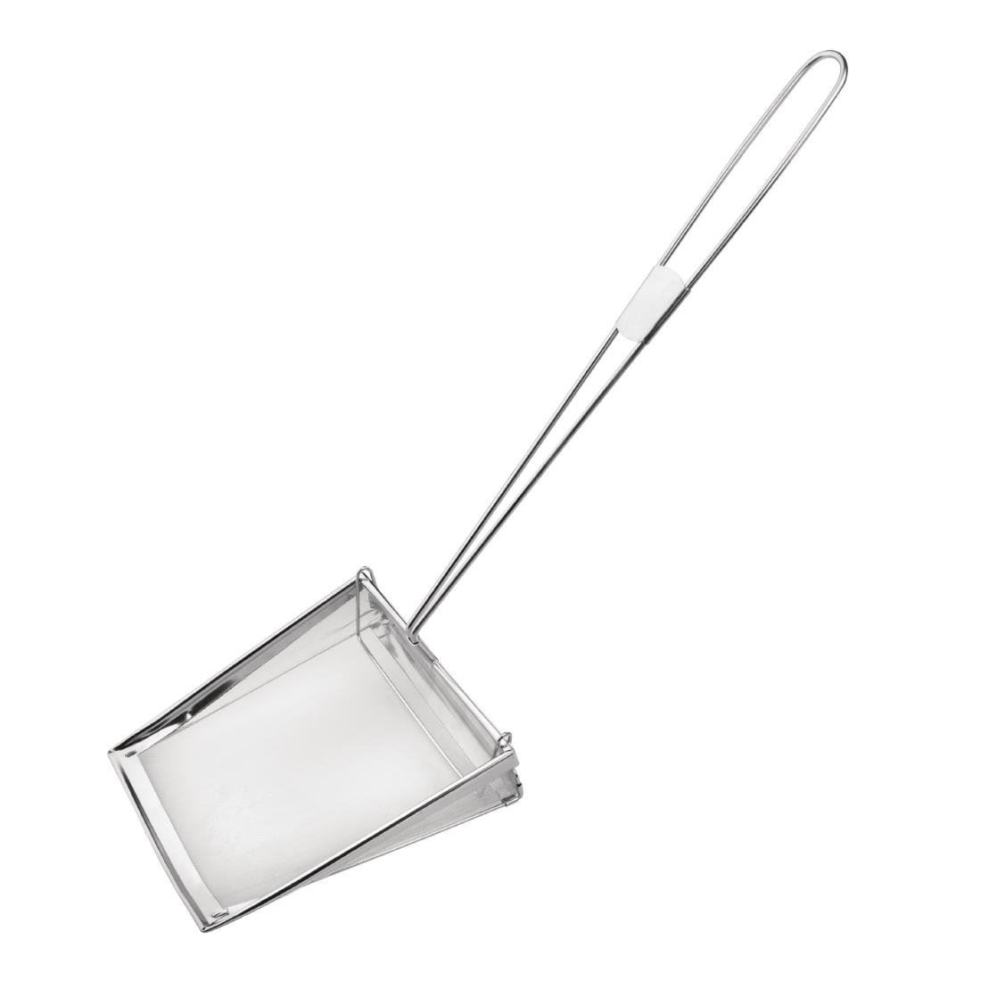 Vogue Fat Skimmer 8In Stainless Steel Mesh Fryer Spatula Sieve Kitchen Utensil