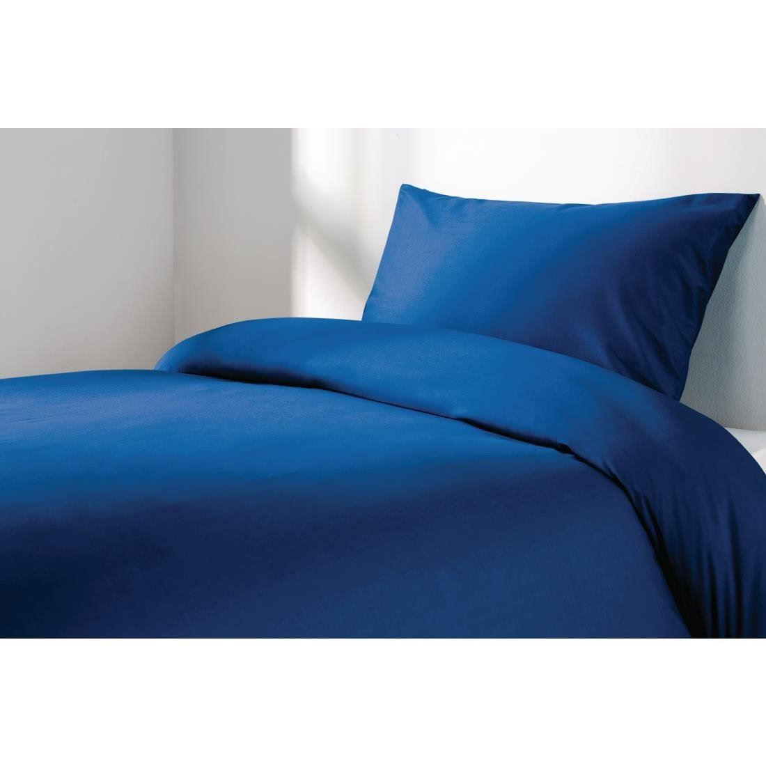 Mitre Essentials Spectrum Fitted Sheet Polycotton in Blue 30/30YC 144TC - Picture 3 of 5