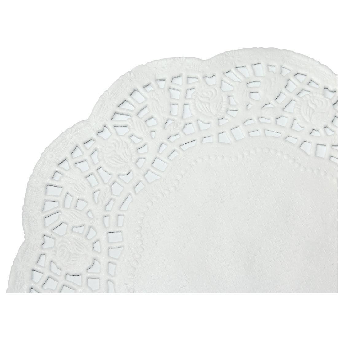 Fiesta Round Paper Doilies in White 165(Ø)mm / 6 1/2