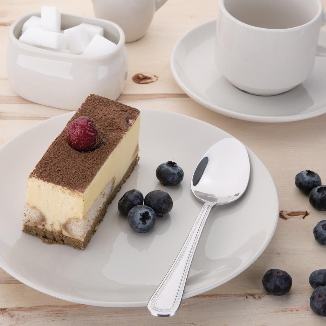 Olympia Bead Dessert Spoon - Pack Quantity 12 - Stainless Steel 18/0 - 185(L)mm