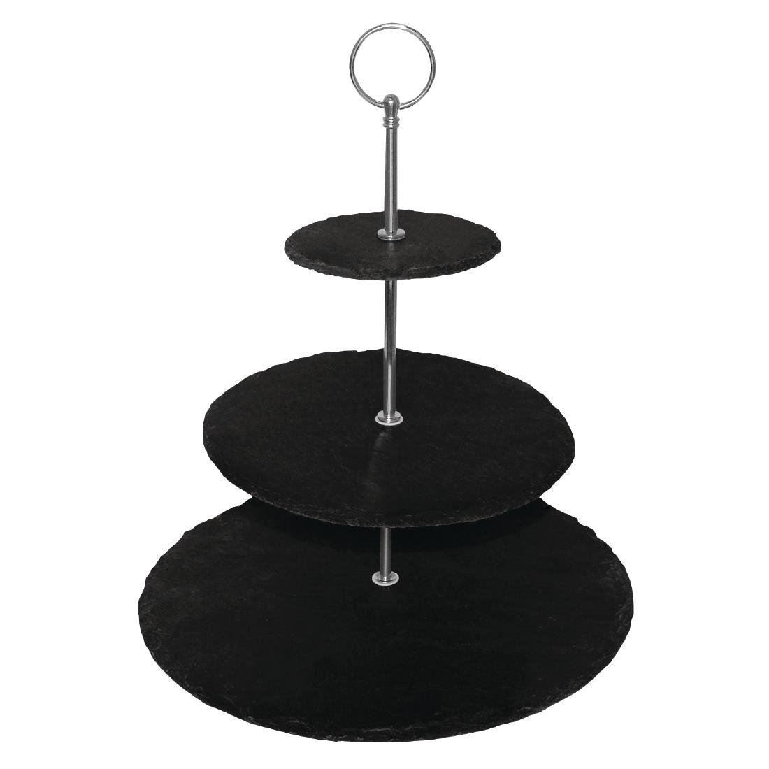 Olympia 3 Tier Slate Etagere Cake Stand Fridge and Freezer Safe - 300x345mm