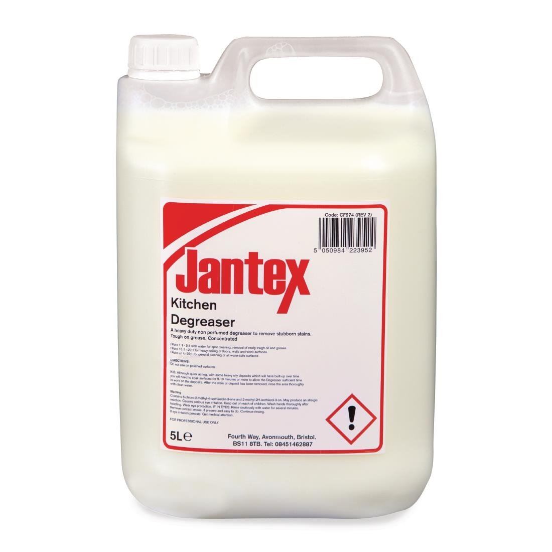 Jantex Kitchen Degreaser Concentrate Dilution Ratio 1/50 Capacity