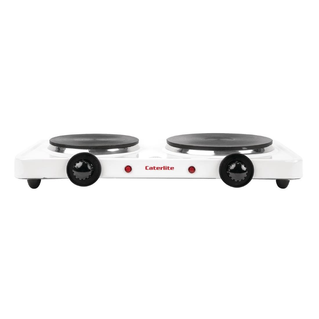 Caterlite Electric Countertop Boiling Rings Double with Non Slip Rubber Feet