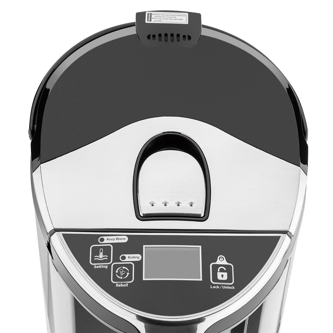 Buffalo Electric Hands Free Airpot Temperature Control Water Boiler - 4.7 Litres