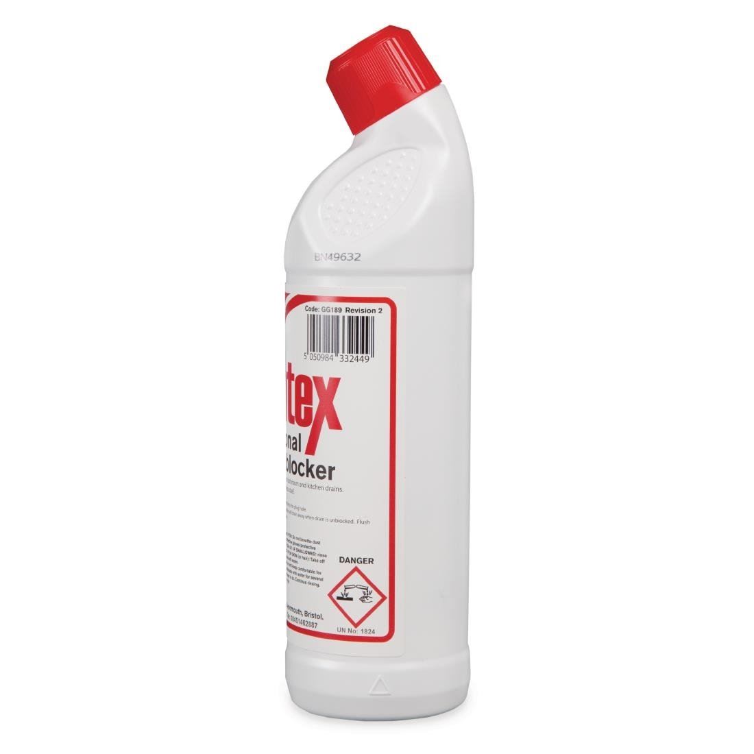 Jantex Drain Unblocker 1Ltr Cleaner Heavy Duty Pipes Professional Use