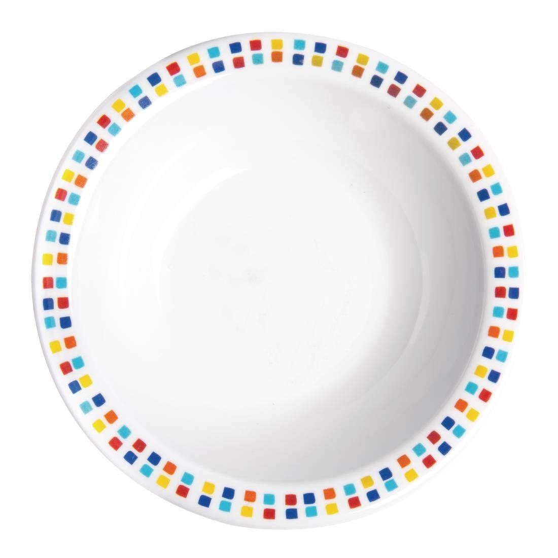 Carlisle Spanish Tile Bowls - Melamine 150(Ø)mm/ 6