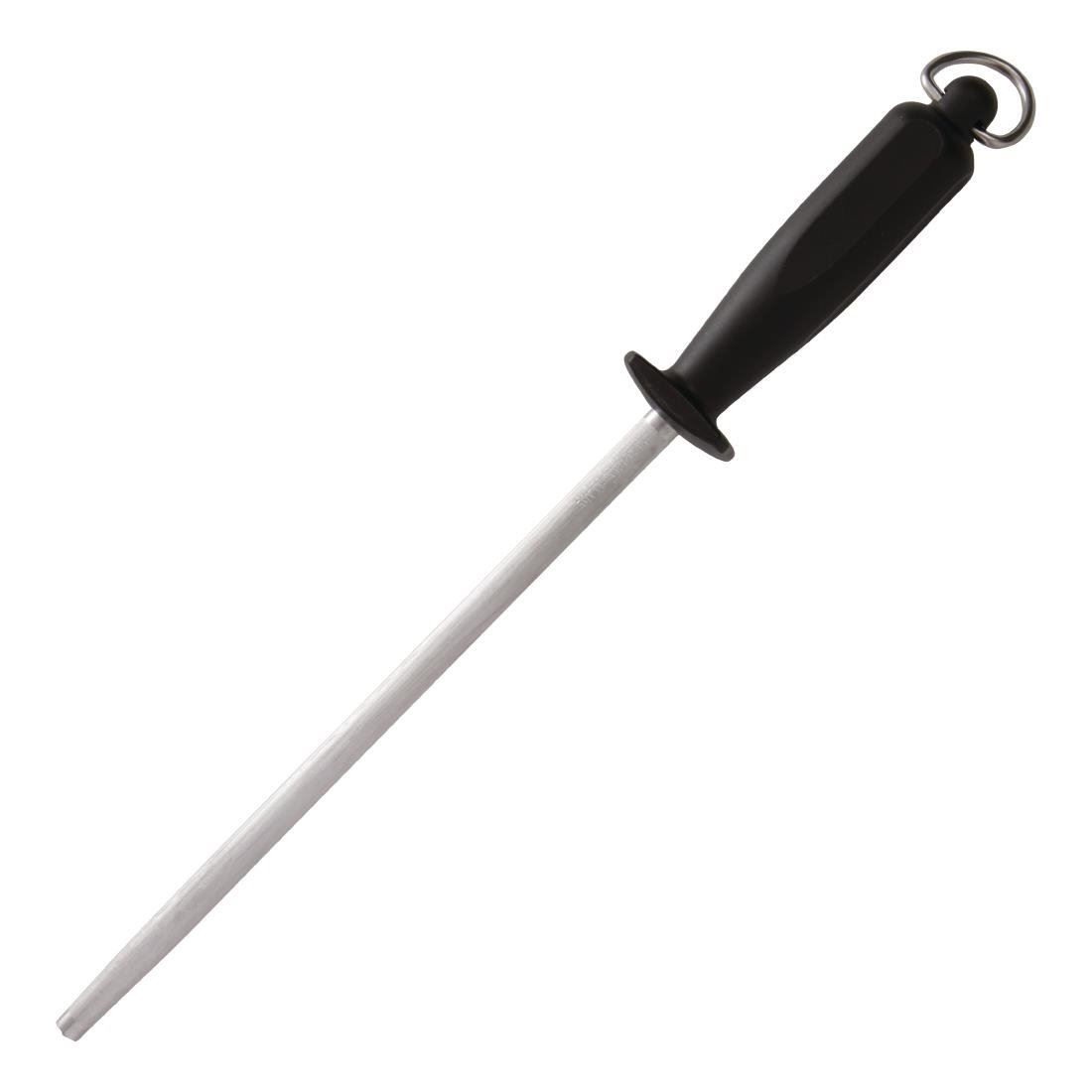 Victorinox Knife Sharpening in Black Steel with Nylon Handle - 25.5cm
