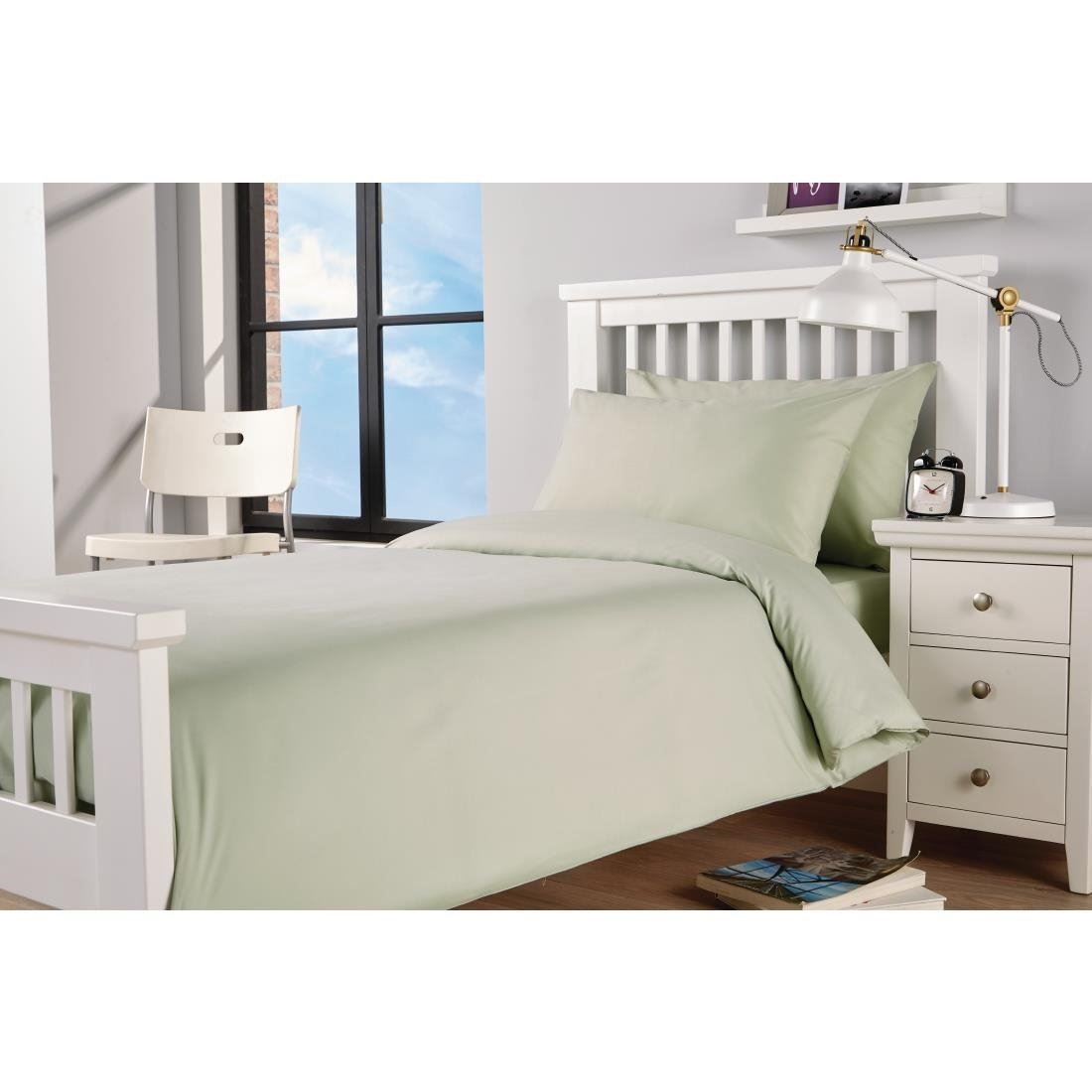 Mitre Essentials Spectrum Bettbezug Polycotton in Grün 30/30YC 144TC - Bild 4 von 5
