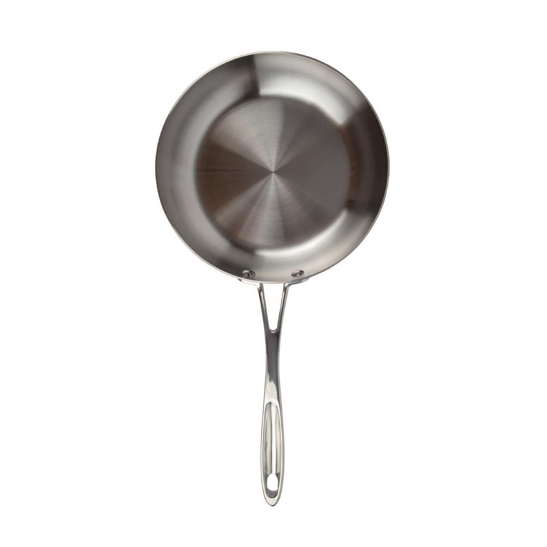 Vogue Tri Wall Frying Pan Made of Copper & Stainless Steel - Size - 240(Ø)mm