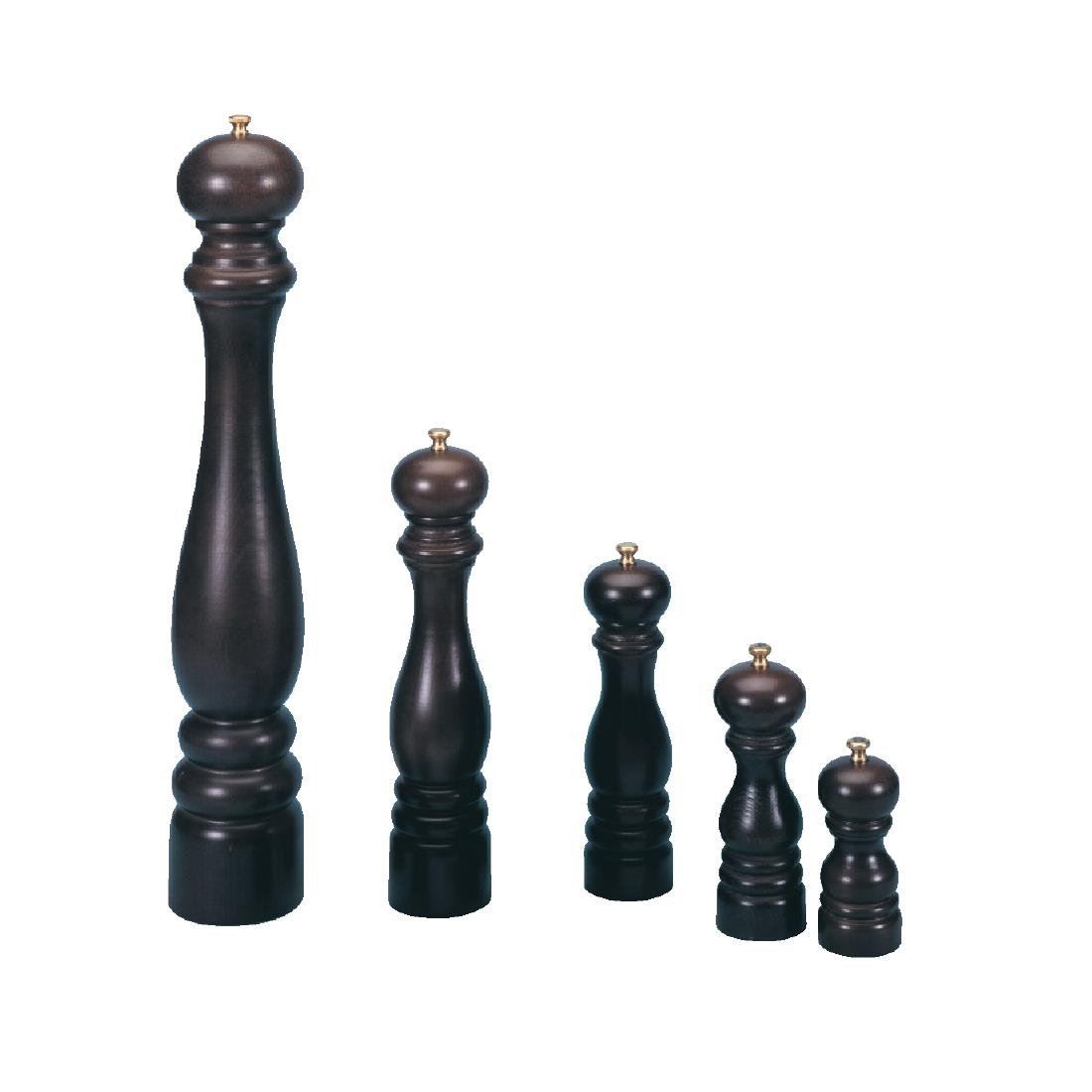 Peugeot Dark Wood Pepper Mill with Stainless Steel Grinding Mechanism 9in