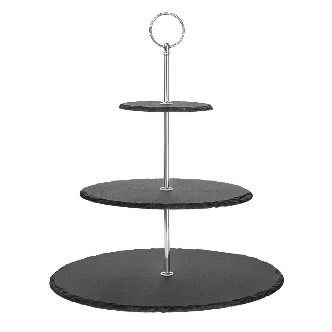Olympia 3 Tier Slate Etagere Cake Stand Fridge and Freezer Safe - 300x345mm