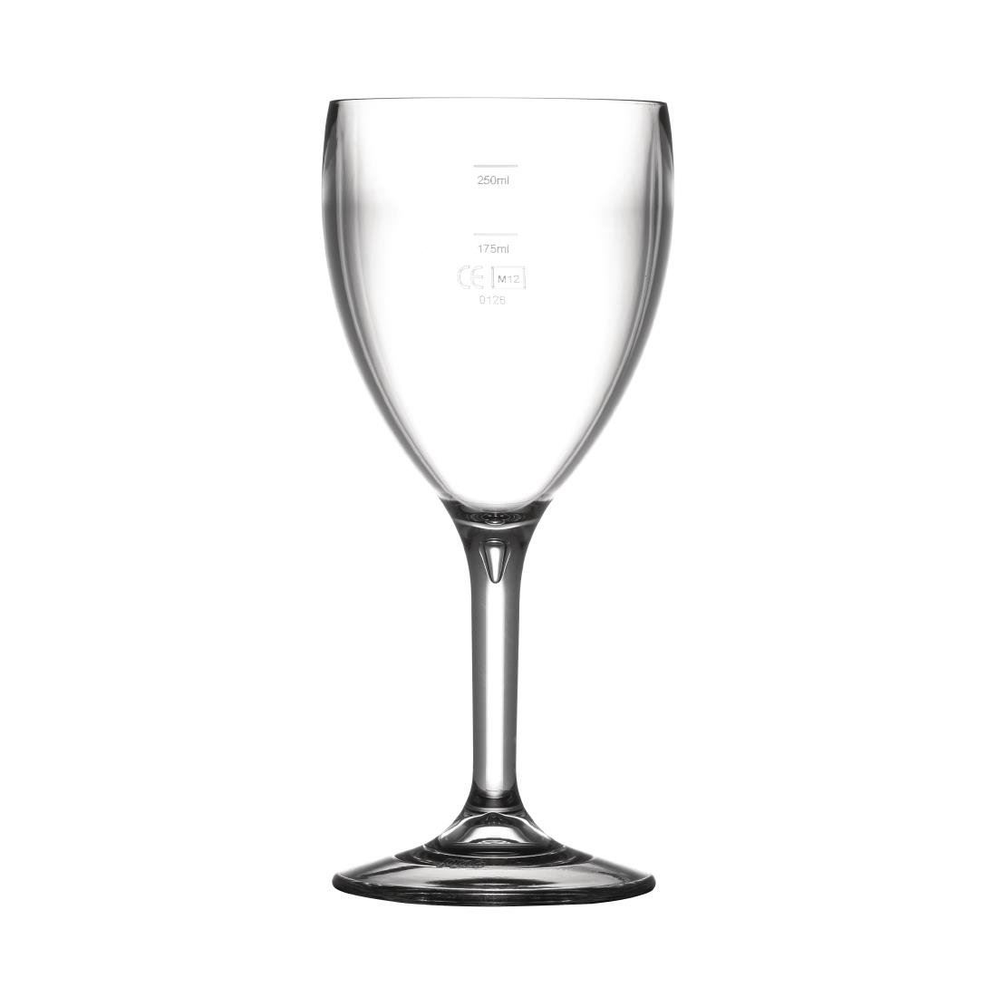 Wine Glasses Made of Polycarbonate CE Marked at 175ml and 250ml 11oz / 310ml