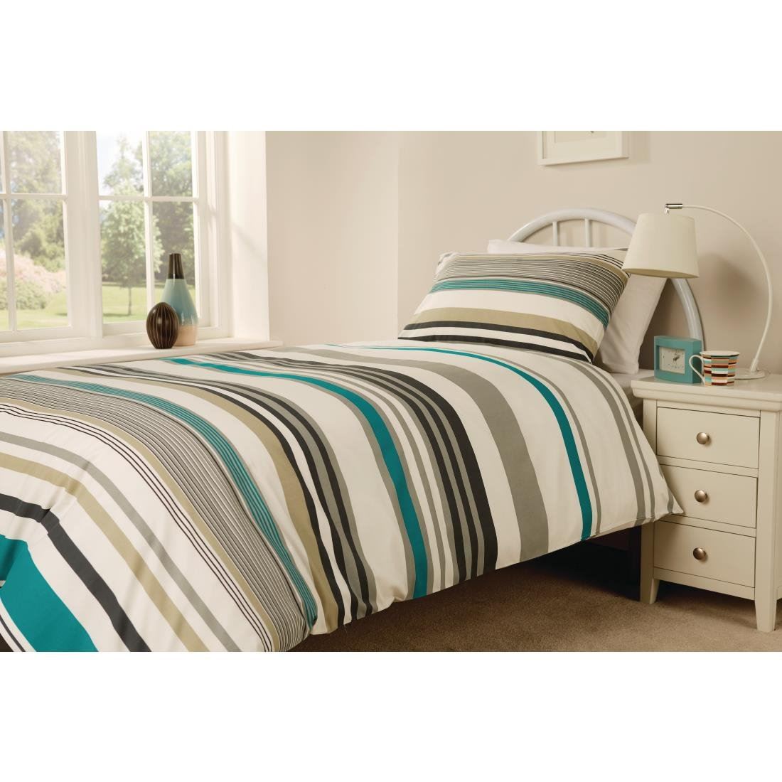 Mitre Essentials Madison Stripe Duvet Mitre Essentials Geo Duvet Cover