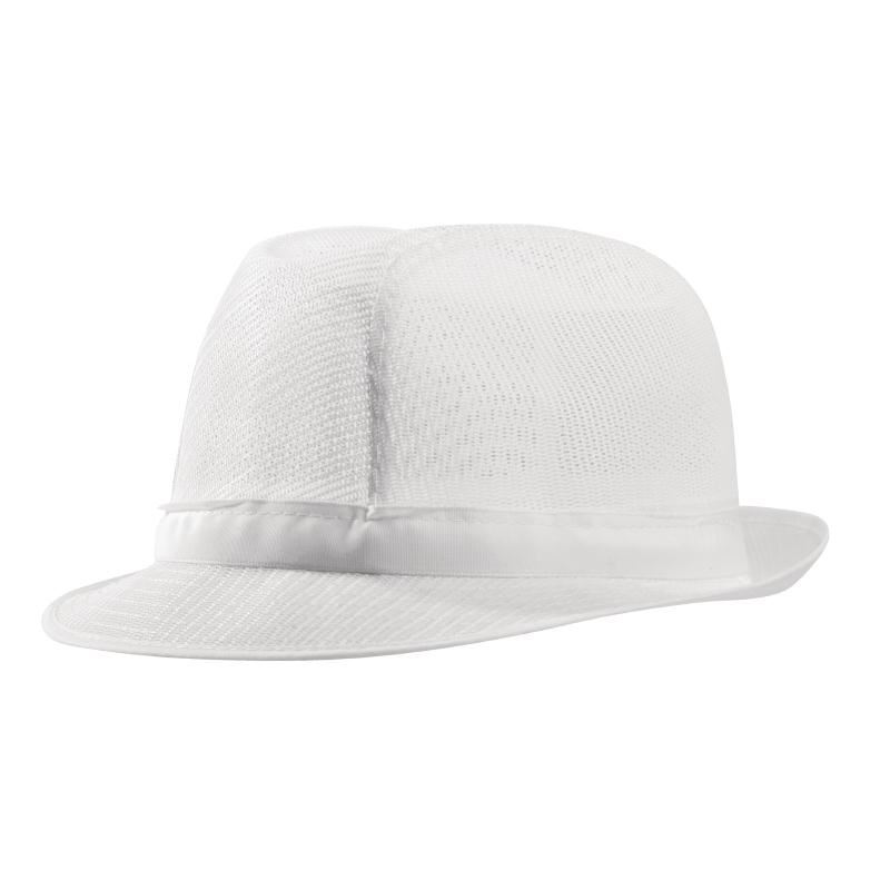 Men's Trilby Hat White Lightweight Kitchen Restaurant Catering Chefs Staff Cap