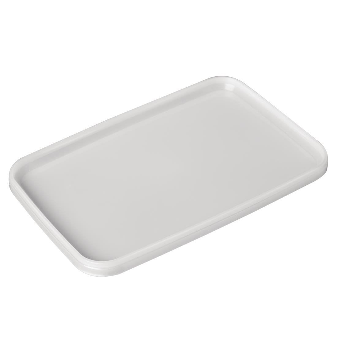 Nisbets Lids in White Plastic for Ice Cream Container - 1.2 L - Pack of 40