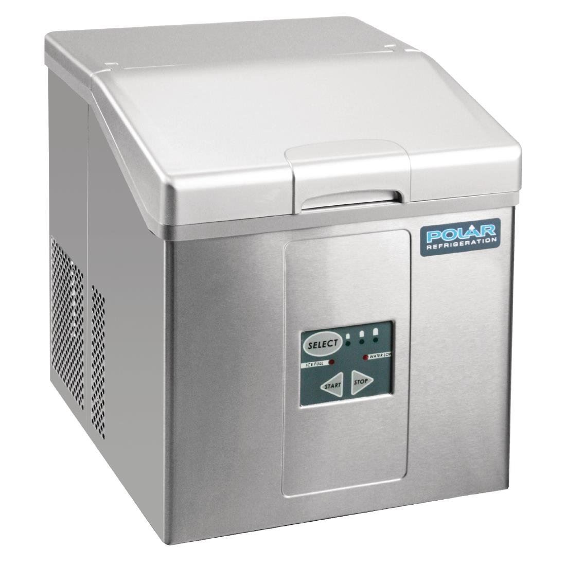 Commercial Polar Countertop Ice Machine 17kg Output Sliding 17kg/24hr